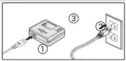 NIKON Coolpix L101 - Conecte el cargador - 1