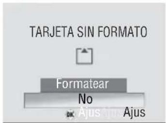 TARJETA SIN FORMATO Formatear No Ajus Ajus