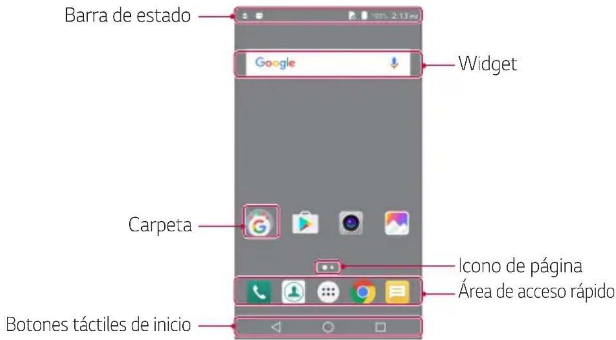 LG K4 Lite - Distribución de la pantalla de inicio - 1
