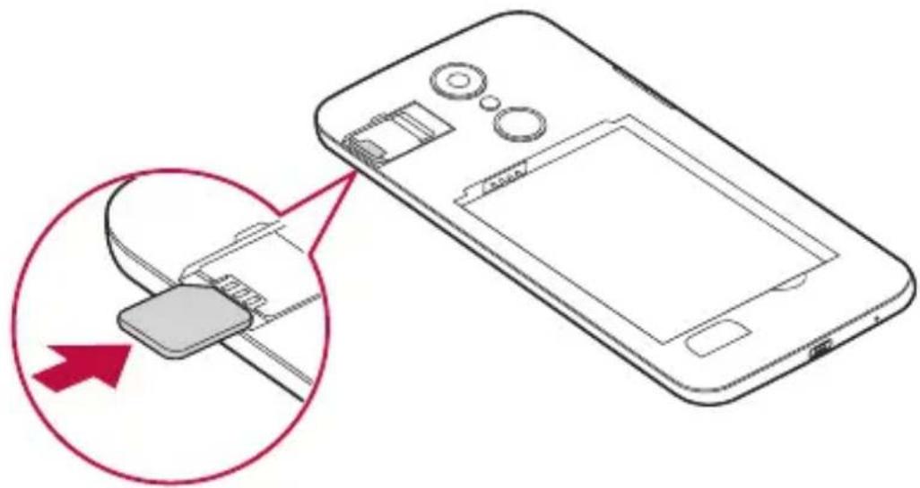 LG K4 Lite - Instalación de la tarjeta SIM y la batería - 4