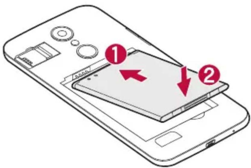 LG K4 Lite - Instalación de la tarjeta SIM y la batería - 6