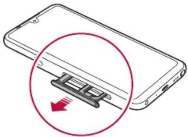 LG K71N - Cómo instalar la tarjeta SIM - 3