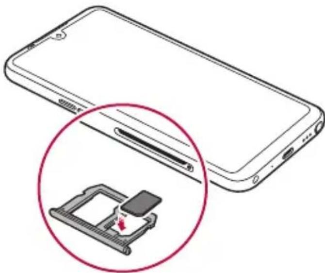 LG K71N - Cómo instalar la tarjeta SIM - 4