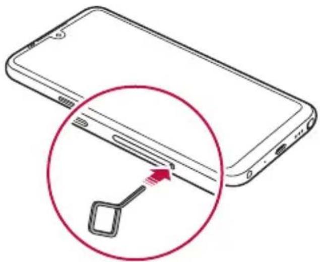 LG K71N - Cómo instalar la tarjeta SIM - 2