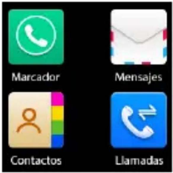 Marcador Mensajes Contactos Llamadas