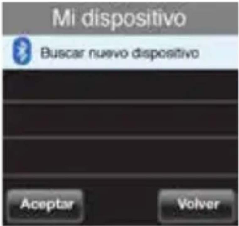 Mi dispositivo Buscar nuevo dispositivo Aceptar Volver