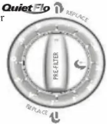 QuietFlo REPLACE PRE-FILTER REPLACE