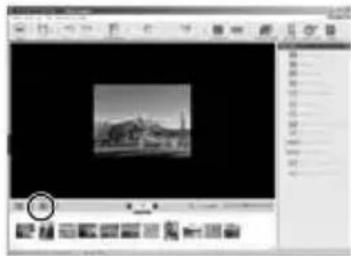 OLYMPUS X-830 - 2Para reproducir el vídeo, haga clic en "Reproducir" en la parte inferior de la pantalla. - 1