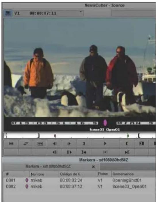NewsCutter - Source V1 00:00:07:11 Scene03 Open01 Markers - xd1080i50hd54Z Markers - xd1080i50hd50Z Nombre Código de L. Pistas Comenarios 0001 mikeb 00:00:02:24 V1 OpeningShot01 0002 mikeb 00:00:07:12 V1 Scene03_Open01