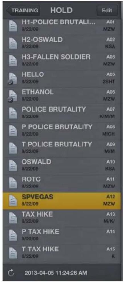 TRAINING HOLD Edit H1-POLICE BRUTALI... A01 8/22/09 MZW H2-OSWALD A02 8/22/09 KSA H3-FALLEN SOLDIER A03 8/22/09 MZW HELLO A05 8/22/09 2SHT ETHANOL A06 8/22/09 MZW POLICE BRUTALITY A07 8/22/09 K/M/M P POLICE BRUTALITY A08 8/22/09 MICH T POLICE BRUTALITY A09 8/22/09 M/M OSWALD A10 8/22/09 KSA ROTC A11 8/22/09 MZW SPVEGAS A12 8/22/09 MZW TAX HIKE A13 8/22/09 M/K/ P TAX HIKE A14 8/22/09 T TAX HIKE A15 8/22/09 K 2013-04-05 11:24:26 AM