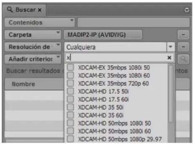 Buscar x Contenidos Carpeta MADIP2-IP (AVIDWG) Resolución de Cualquiera Anadir criterio: Buscar resultados Nombre XDCAM-EX 35mbps 1080i 50 XDCAM-EX 35mbps 1080i 60 XDCAM-EX 35mbps 720p 60 XDCAM-HD 17.5 50i XDCAM-HD 17.5 60i XDCAM-HD 35 50i XDCAM-HD 35 60i XDCAM-HD 50mbps 1080i 50 XDCAM-HD 50mbps 1080i 60 XDCAM-HD 50mbps 1080p 29.97