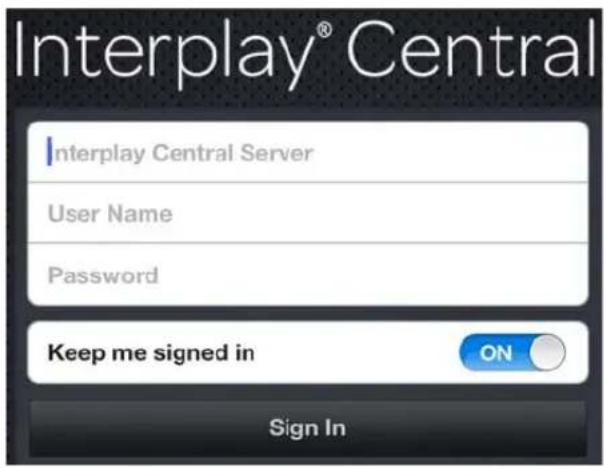 Avid Interplay Central 1.5 - Para iniciar Avid Central: - 2