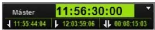 Máster 11:56:30:00 ↓ 11:55:44:04 ↓ 12:03:59:06 ↓ 00:08:15:03