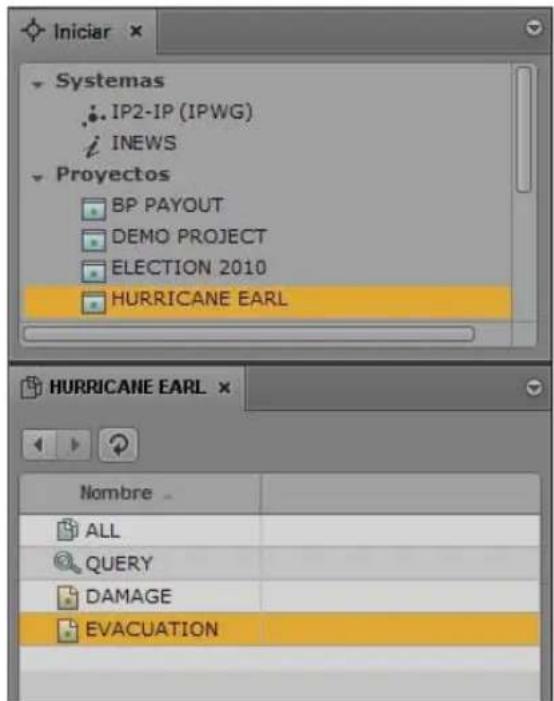 Iniciar Systemas IP2-IP (IPWG) INews Proyectos BP PAYOUT DEMO PROJECT ELECTION 2010 HURRICANE EARL HURRICANE EARL Nombre ALL QUERY DAMAGE EVACUATION