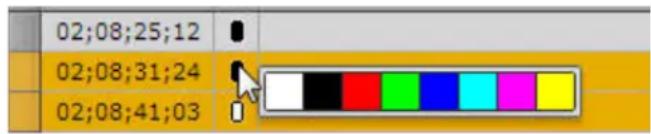 Avid Interplay Central 1.5 - Para añadir un marcador, efectúa una de las operaciones siguientes: - 1