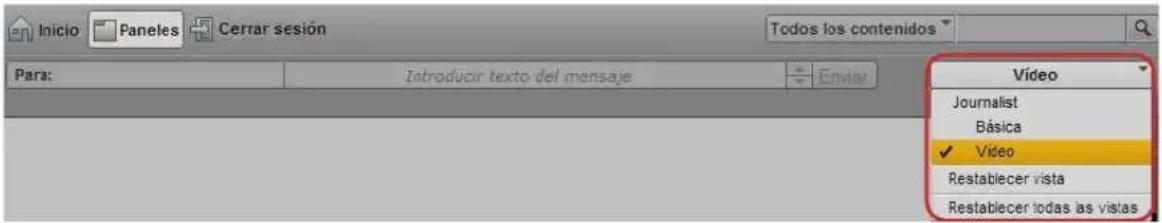 Inicio Paneles Cerrar sesión Todos los contenidos Para: Introducir texto del mensaje Enviar Vídeo Journalist Básica ✓ Video Restablecer vista Restablecer todas as vistas