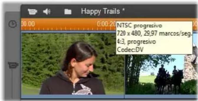 Happy Trails * NTSC progressive 720 x 480, 29,97 marcos/seg. 4:3, progresivo Codec:DV