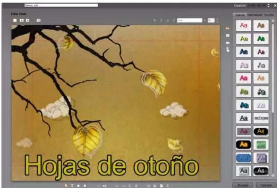 Hojas de otoño