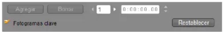 Agregar Bonar 1 0:00:00.00 Fotogramas clave Restablecer