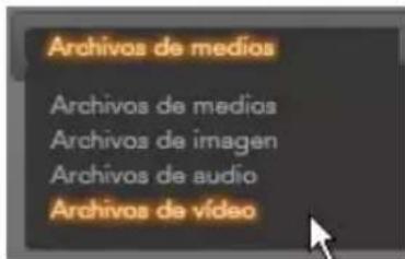 Archivos de medios Archivos de medios Archivos de imagen Archivos de audio Archivos de vídeo