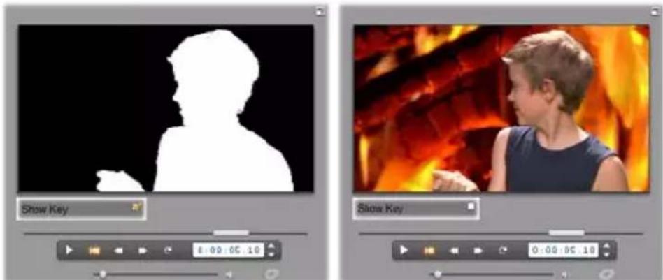 Avid Studio 14 - Interfaz del efecto chroma key - 2