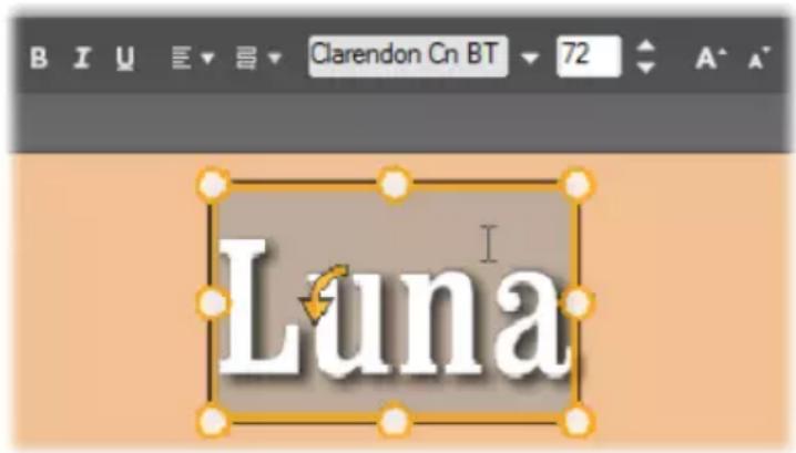 B I U E ▼ 昂 Clarendon Cn BT 72 A^ A^ Luna