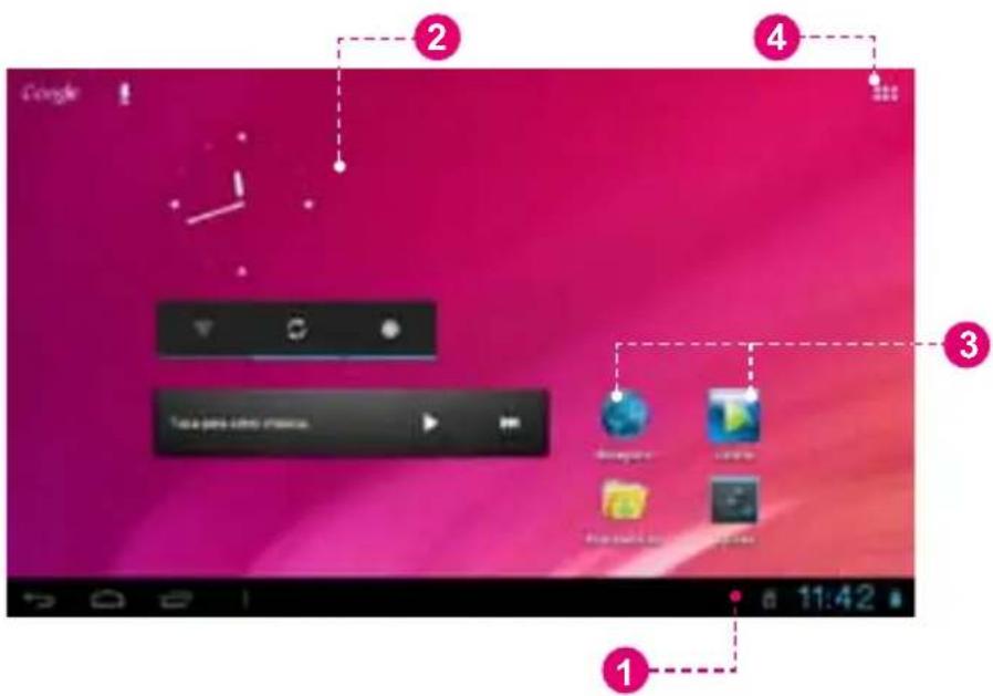 AIRIS IDX Tab 716 - Pantalla de Inicio - 1