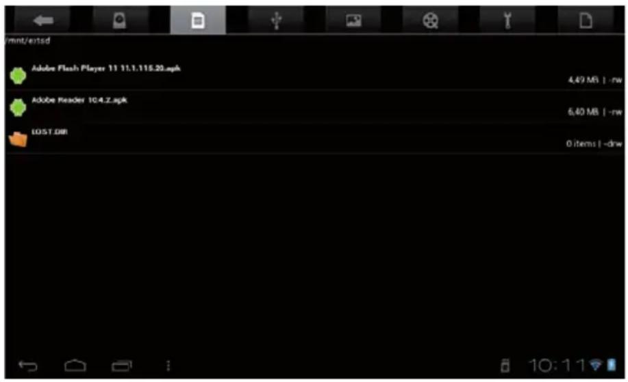 mnt/entsd Adobe Flash Player 11 11.1.115.20.apk 4.49 MB | -rw Adobe Reader 10.4.2.apk 6.40 MB | -rw LOST DIR 0 items | -draw
