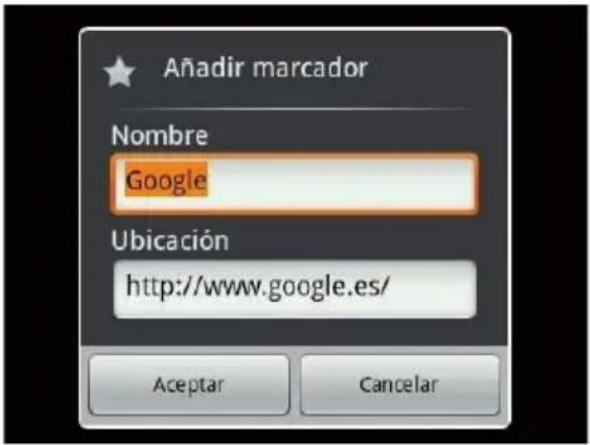 AIRIS OnePad 715 - MARCAR UNA WEB COMO FAVORITA. - 3
