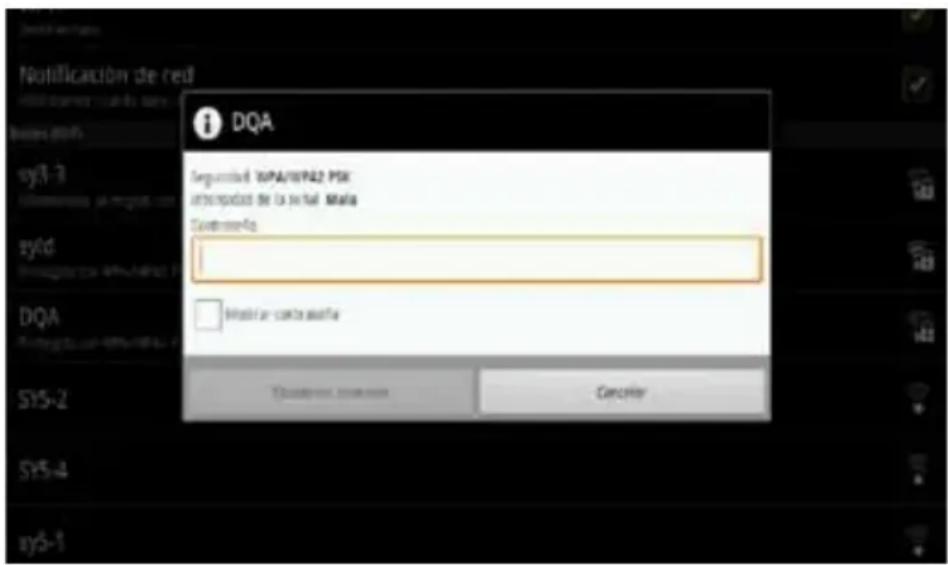 DQA Seguñidad: SSPA/SPA2 PSK interpretación de la señal Mala Contrrerencia DQA Modelar en contra auxiliar Transmitar con los Cancelar