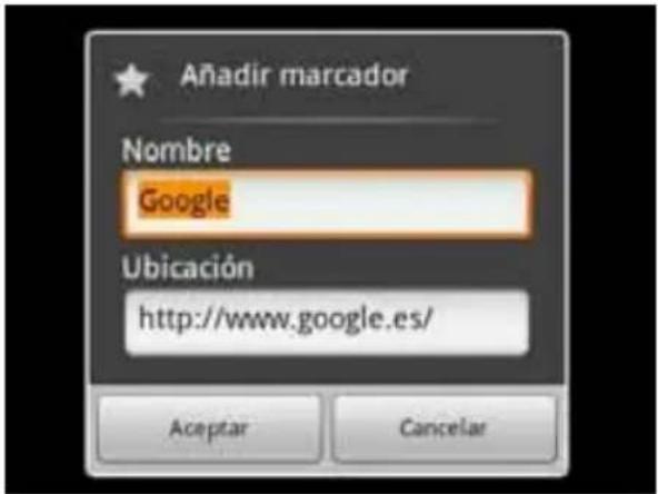 AIRIS OnePad 725 - MARCAR UNA WEB COMO FAVORITA. - 3