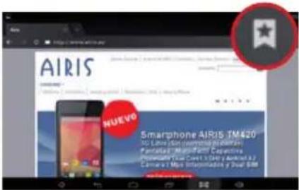 AIRIS OnePad 740 - IR A UNA PÁGINA WEB MARCADA COMO FAVORITA - 1