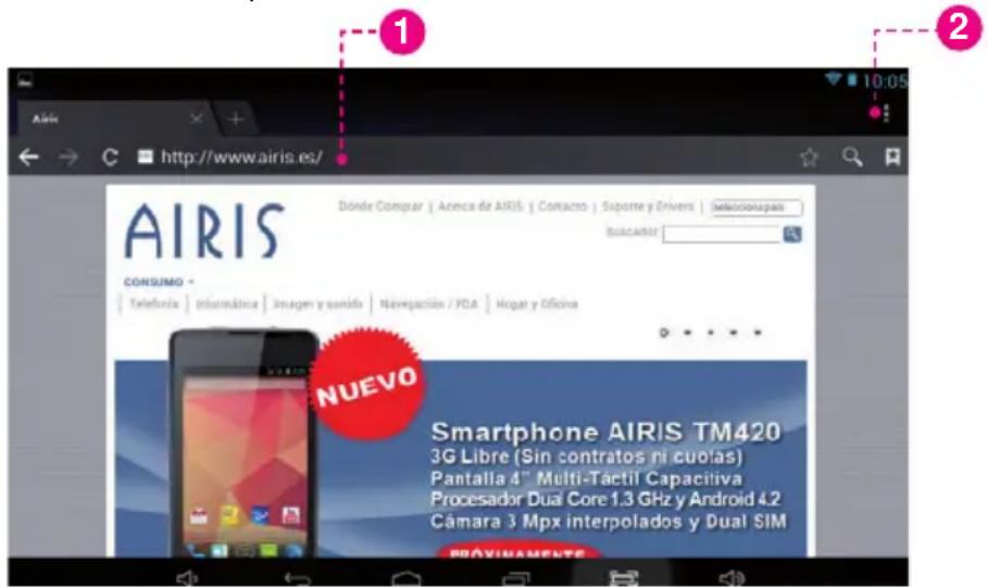 AIRIS CONSUMO * Telefónica | Informática | Imagen y sonido | Navepación / PDA | Hogar y Oficina NUEVO Smartphone AIRIS TM420 3G Libre (Sin contratos ni cuotas) Pantalla 4" Multi-Táctil Capacitiva Procesador Dual Core 1.3 GHz y Android 4.2 Cámara 3 Mpx interpolados y Dual SIM