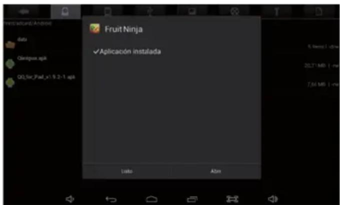 Fruit Ninja ✓Aplicación instalada Listo Abm