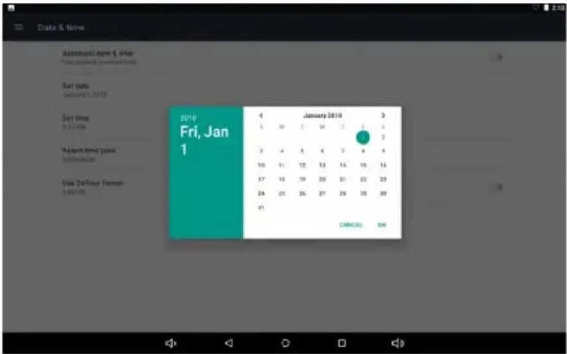 WOXTER N100 - Opciones de fecha y hora: - 1