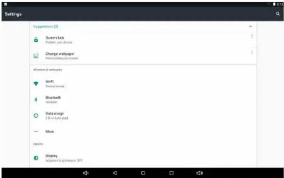 WOXTER N100 - Opciones del sistema: - 1