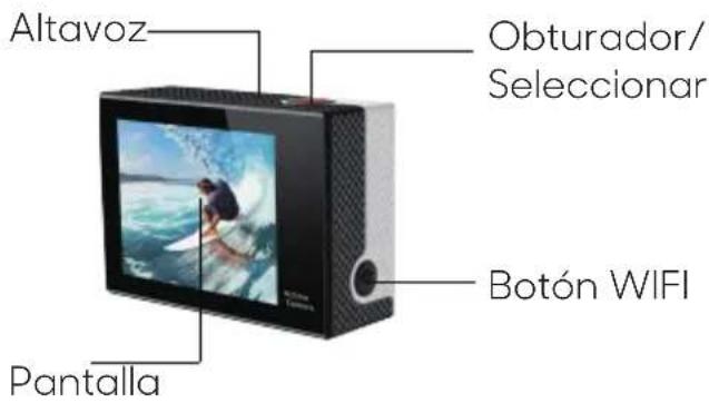 Altavoz Obturador/ Seleccionar Botón WIFI Pantalla