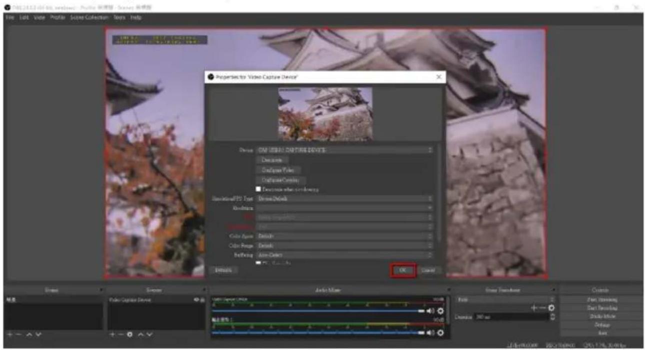 Properties for Video Capture Device Device: CM DESP0 CAVESIDE DEVICE Discount Cryogenic Tone Cryogenic Overlay ■ Decouze when cayabery Directional/PS Text: Devine Details Adjustment: ■ Color Image Color Image: Details Color Range: Details Refining: Alt-Order OK Cancel OK Cancel Preview Preview Video Capture Device Audio Mode Flow Duration 300 ms Custom First Smashing Direct Smashing Shrink Filter Setup Auto Video Capture Device