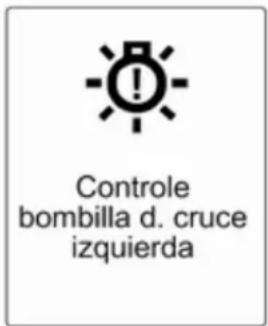 Controle bombilla d. cruce izquierda