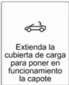 Extienda la cubierta de carga para poner en funcionamiento la capote