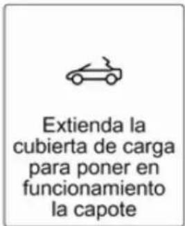 Extienda la cubierta de carga para poner en funcionamiento la capote