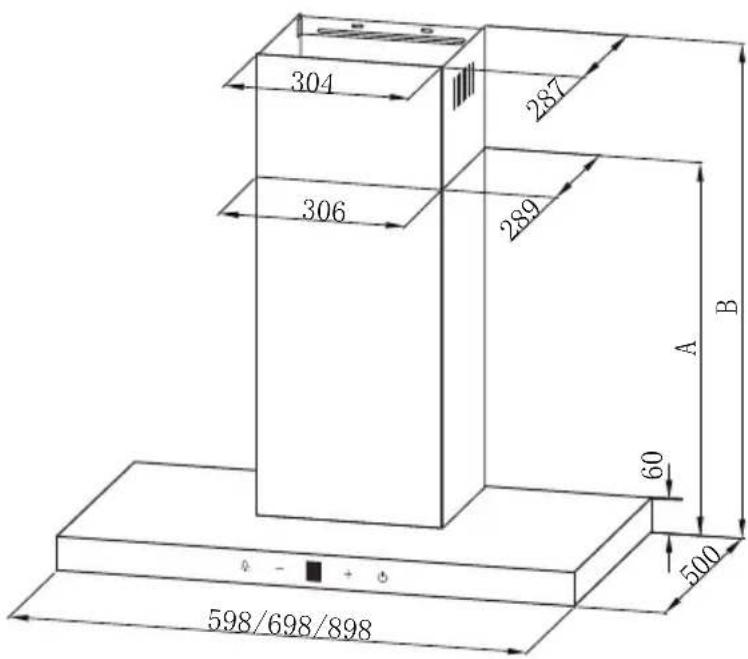 304 287 306 289 A B 60 500 598/698/898