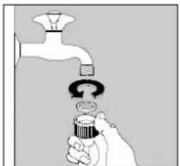 ZANUSSI TE829V - Conexión a la toma de agua - 1