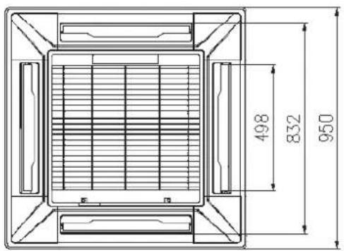 Baxi RZD70 - Localización de los ganchos de suspensión - 5