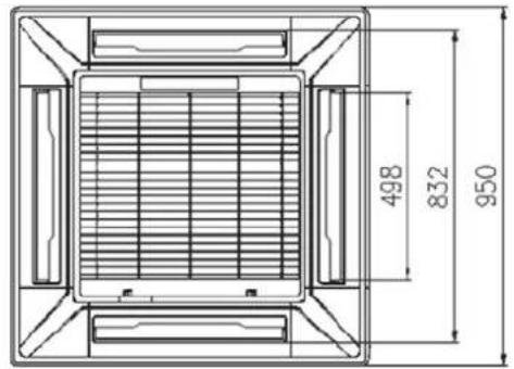 Baxi RZD70 - Localización de los ganchos de suspensión - 2
