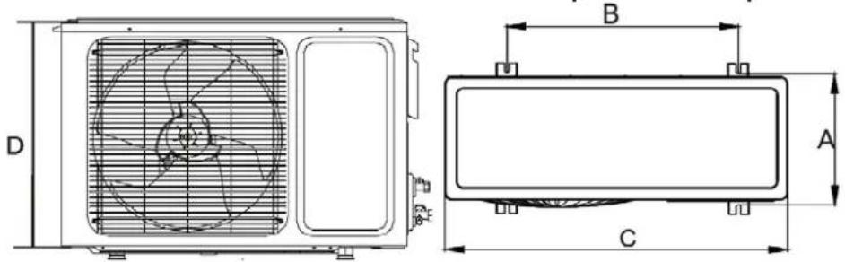 Baxi RZD70 - Espacios de instalación - 10