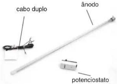 cabo duplo ânodo potenciostato