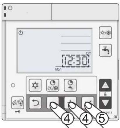 Baxi 10MR - Programación del reloj y la fecha - 2