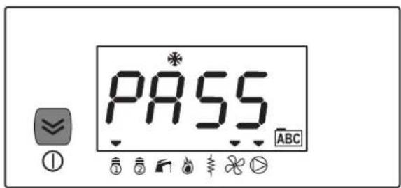 Baxi PBM2-I 20 - Menú contraseña (PASS) - 1