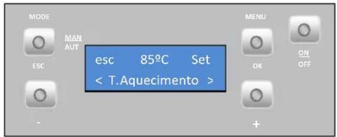 Baxi Estufas de aire Elba y Nerta - Temperatura da água (apenas na versão de água) - 2